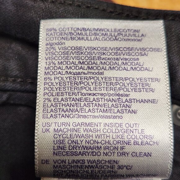 NYDJ Ami Skinny Leggings Denim Jeans Women's 12P Black Stretch Mid Rise Pants - Picture 12 of 12